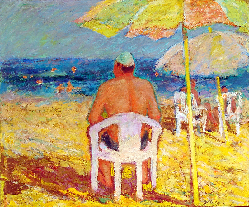 布面油画《海滨•青岛》.jpg