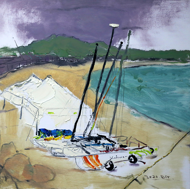 布面油画《半月湾》.jpg