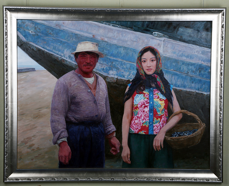 布面油画《渔家女》.jpg